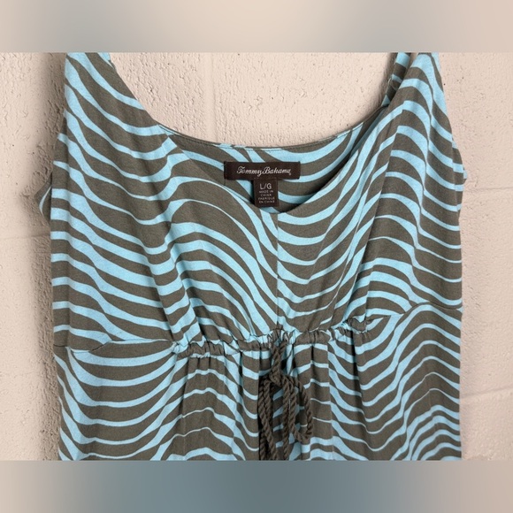 Tommy Bahama Womens Large Slinky Spaghetti Strap Maxi Dress Gown Vacation Beach - Picture 3 of 10